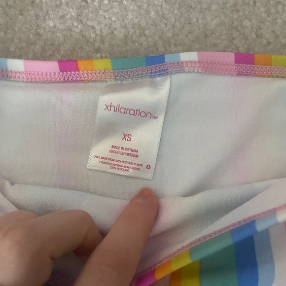 High waisted rainbow striped bikini bottoms - Picture 2 of 2